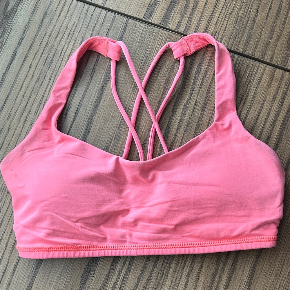 lululemon athletica Pink Strappy Sports Bra